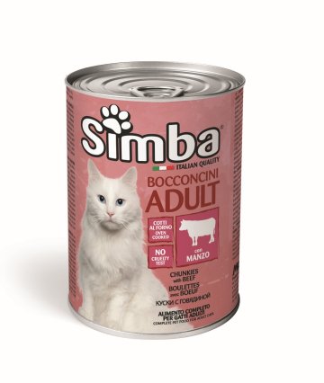 SIMBA Cat hovězí kousky 415g