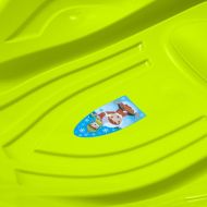 Dětský sáňkovací kluzák Mušle Baby Mix PREMIUM KOMFORT 80 cm zelený 