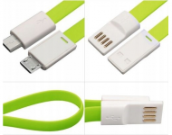 Kabel micro USB 2.0, A-B 0,2m magnetický