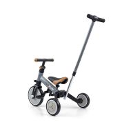 Dětská tříkolka 4v1 Milly Mally Optimus Plus s vodící tyčí grey 