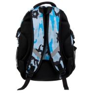 Školní batoh - modrý maskáč