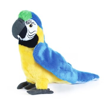 Plyšový papoušek modro žlutý Ara