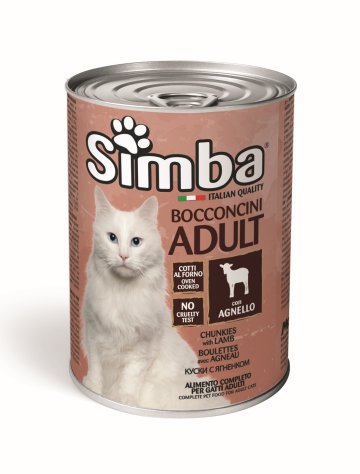 SIMBA Cat Jehněčí kousky 415g